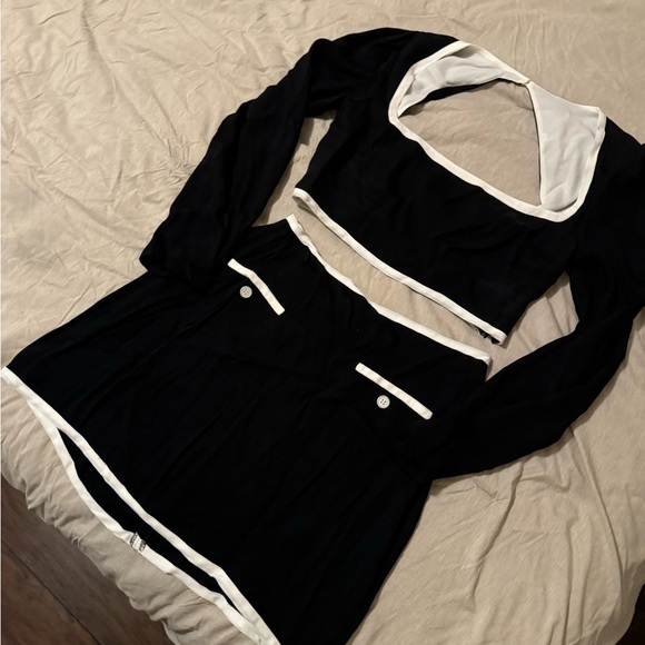 Reformation Marie Two Piece Top and Skirt Button Up - Picture 4 of 4